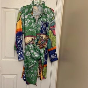 A colorful shein multi purpose dress